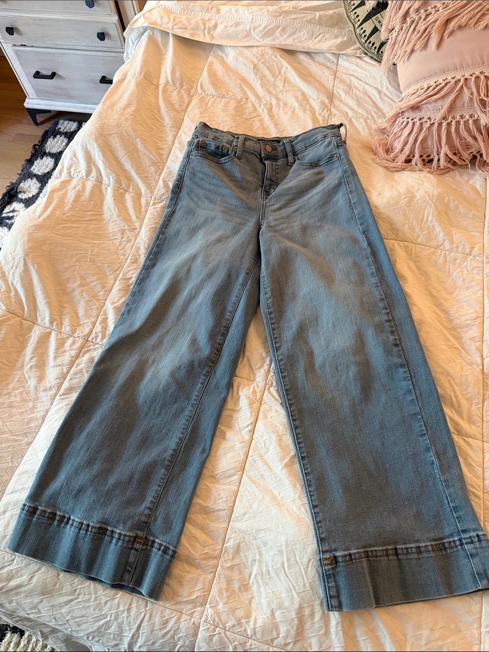 Banana Republic Wide Leg High-Rise Women’s Jeans Ankle Length Sz 25/0